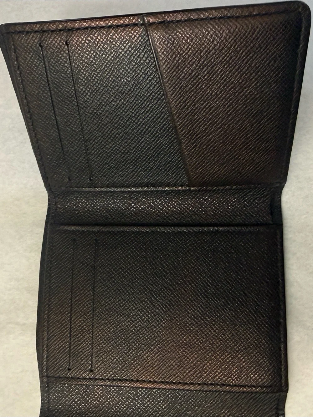 Louis Vuitton Men’s Black Damier Graphite Trifold Wallet